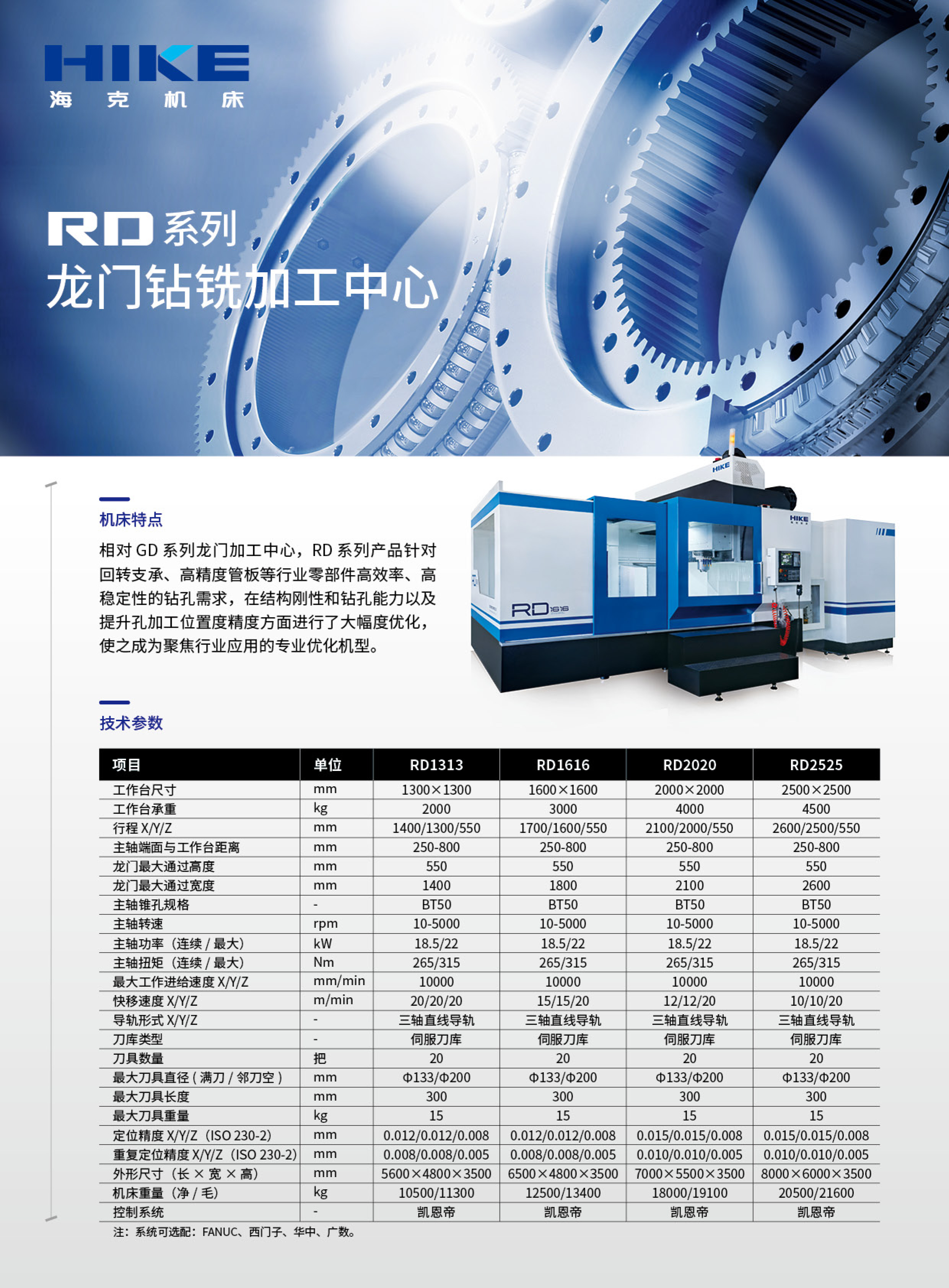 龙门钻铣加工中心 RD系列